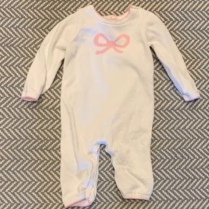 Baby Girl Kate Spade White & Pink Knit Onesie